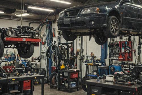 Professional auto repair workshop