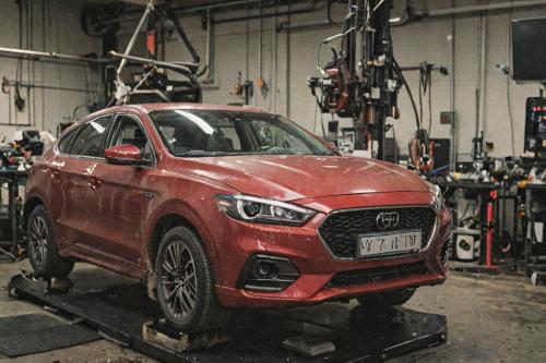 Collision repair workshop