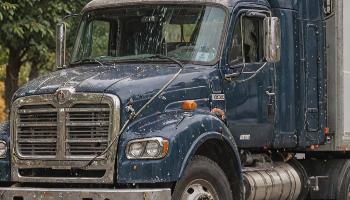 Truck collision repair project